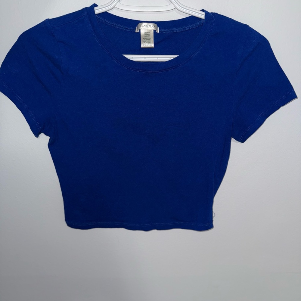 Bozzolo Deep Blue Crop Top